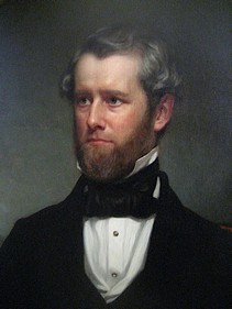Portrait of 19th century man after restoration.